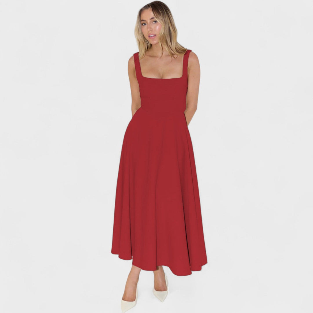 Olivia Sydney - Square Neck Midi Dress