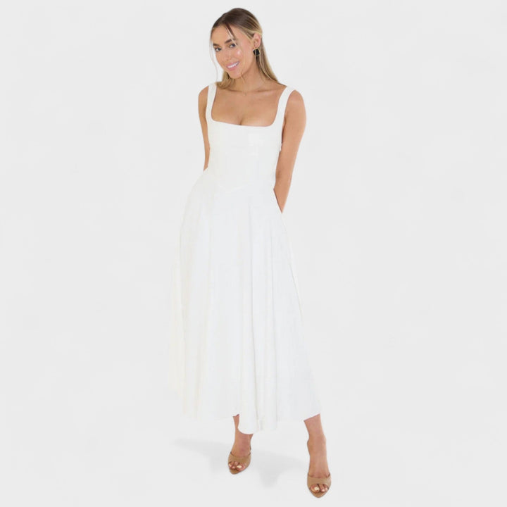 Olivia Sydney - Square Neck Midi Dress