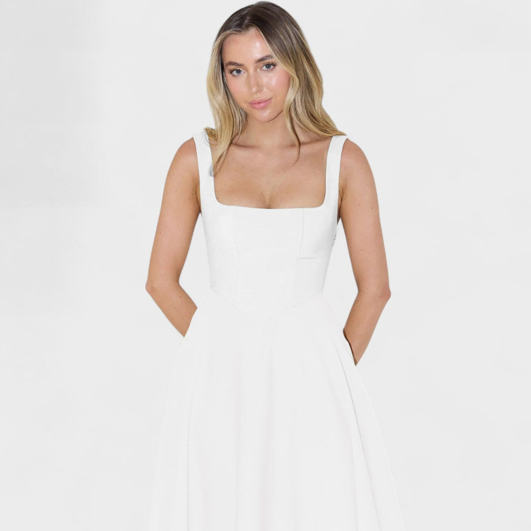 Olivia Sydney - Square Neck Midi Dress