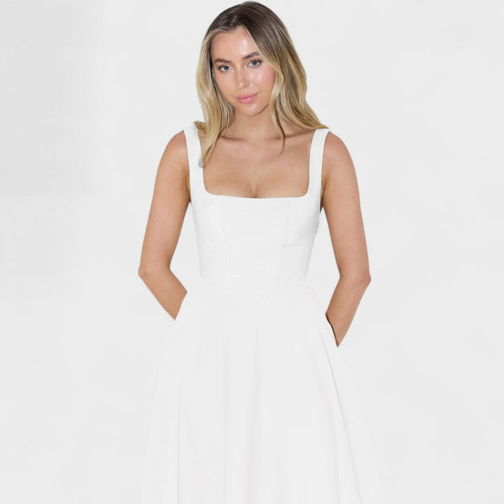 Olivia Sydney - Square Neck Midi Dress