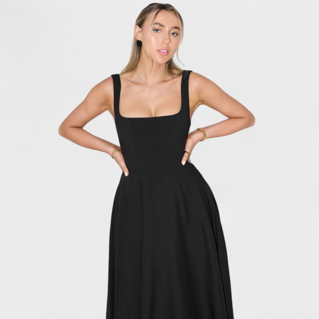 Olivia Sydney - Square Neck Midi Dress