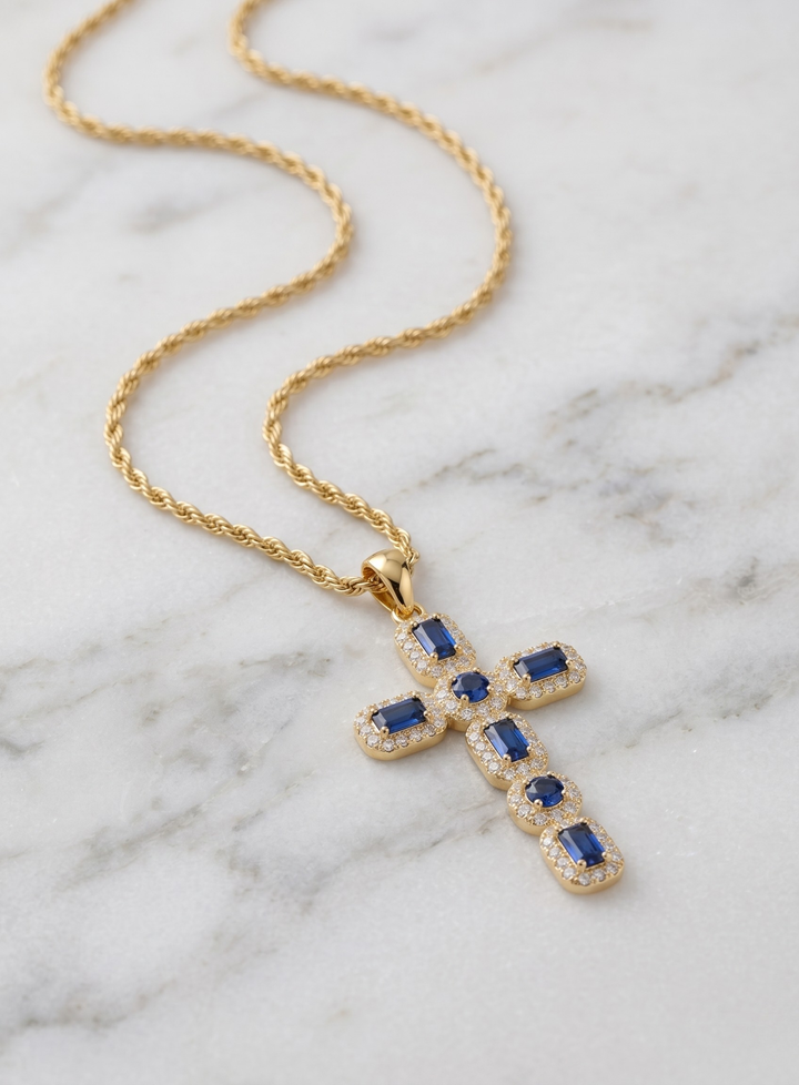 Olivia Sydney - Elegant Zirconia Cross Necklace