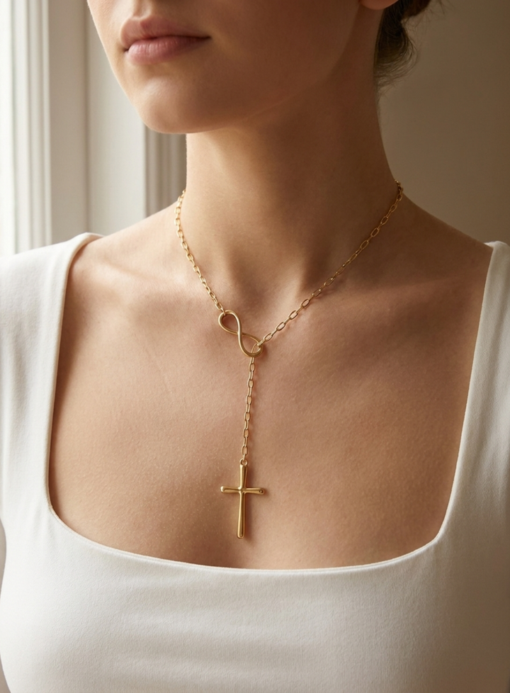 Olivia Sydney - Infinite Cross Necklace