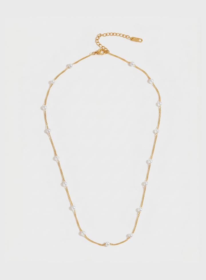 Olivia Sydney - Pearl Line Necklace