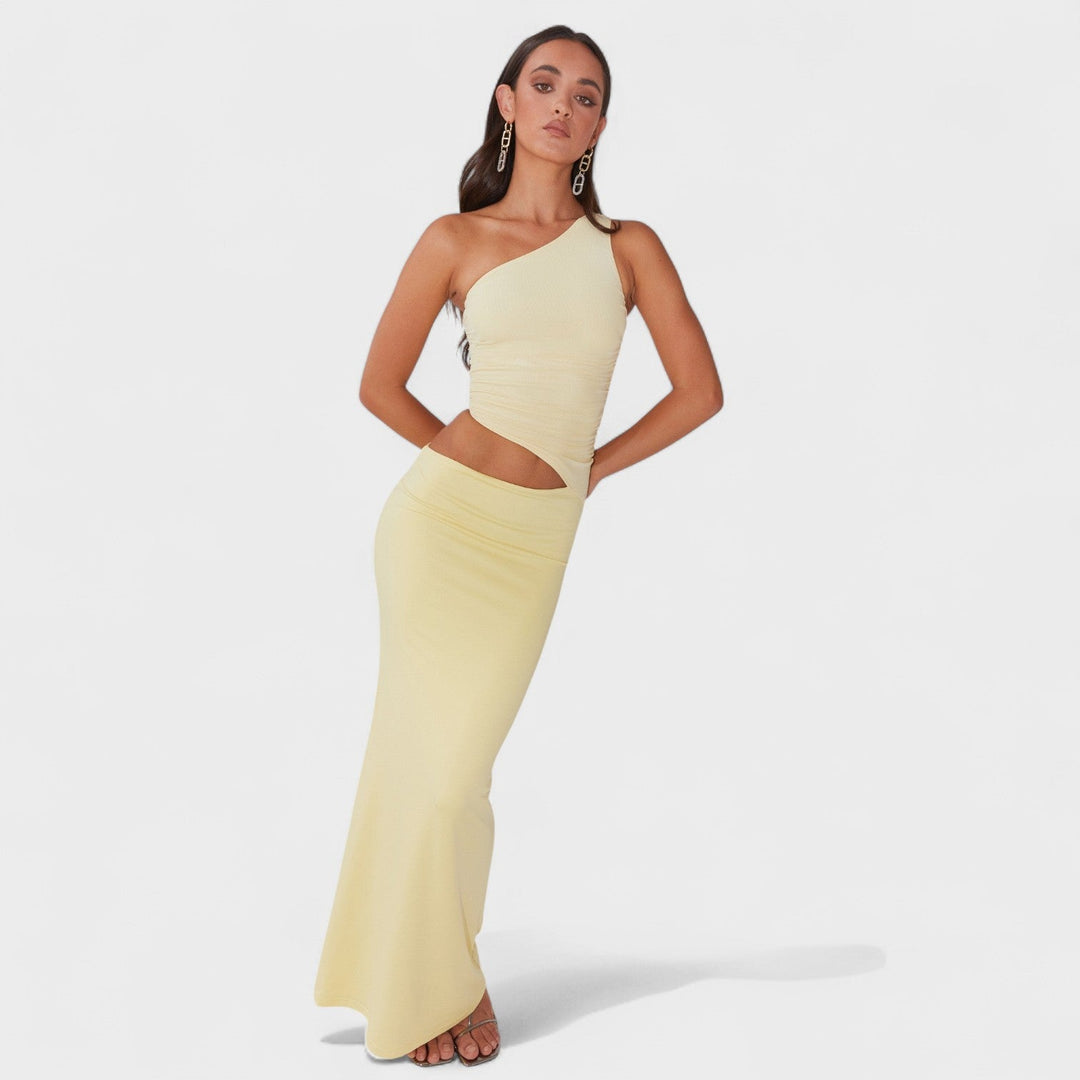 Olivia Sydney - Asymmetrical Maxi Dress