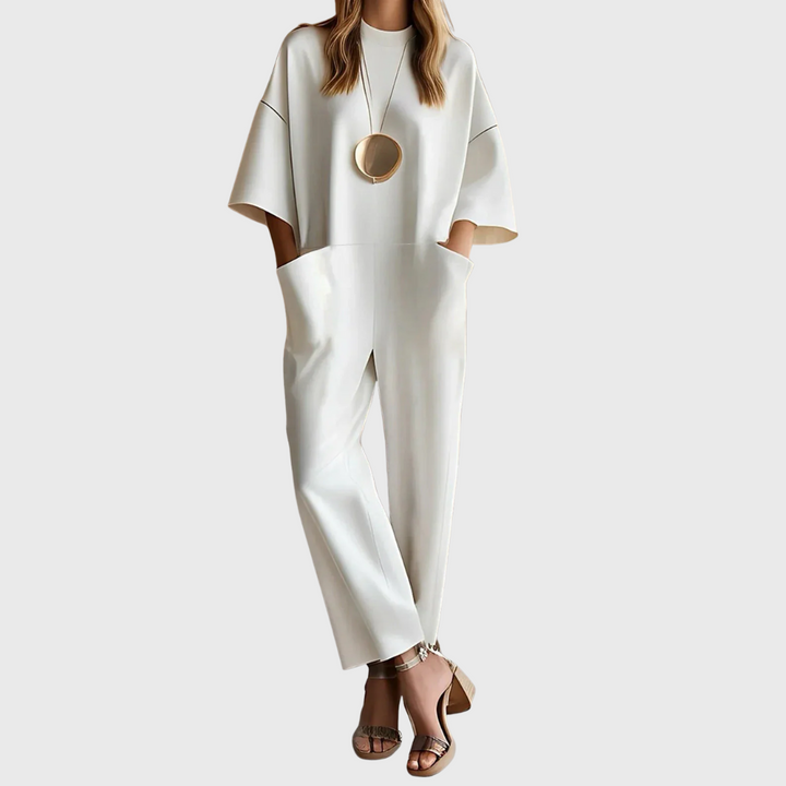 Olivia Sydney - Elegant Short Sleeve Jumpsuit