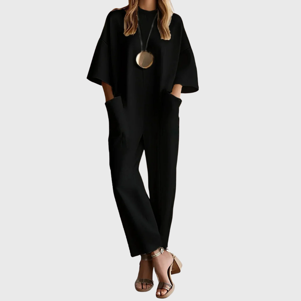 Olivia Sydney - Elegant Short Sleeve Jumpsuit
