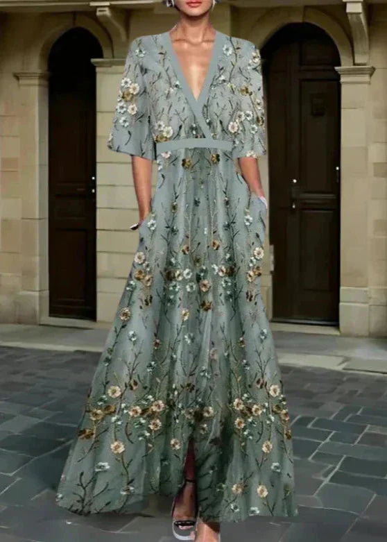 Olivia Sydney - Elegant Floral Maxi Dress