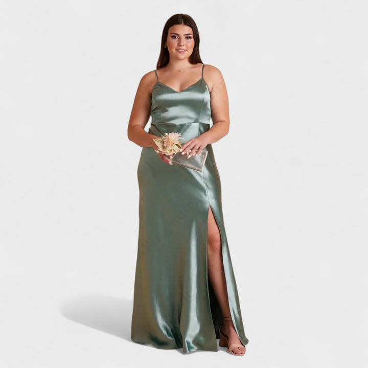 Olivia Sydney - Long Satin Dress