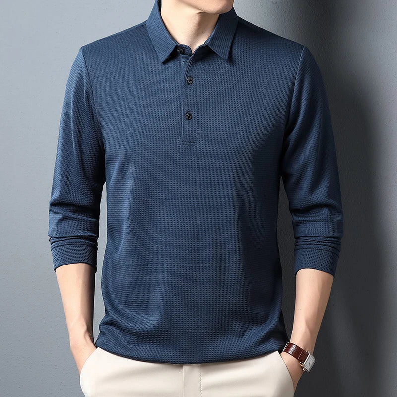 Olivia Sydney - Elegant Long Sleeve Polo Shirt