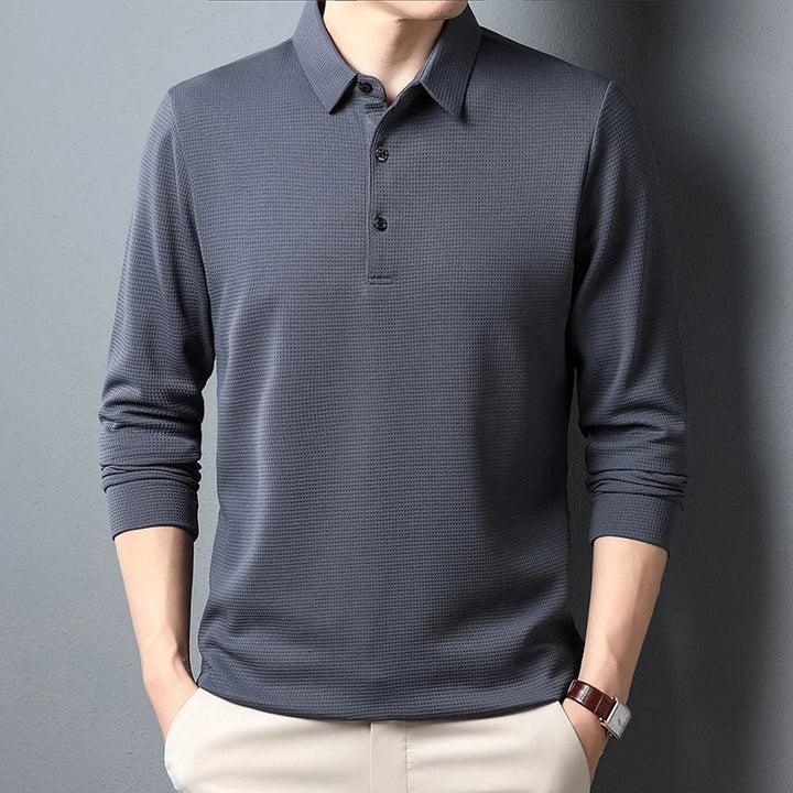 Olivia Sydney - Elegant Long Sleeve Polo Shirt