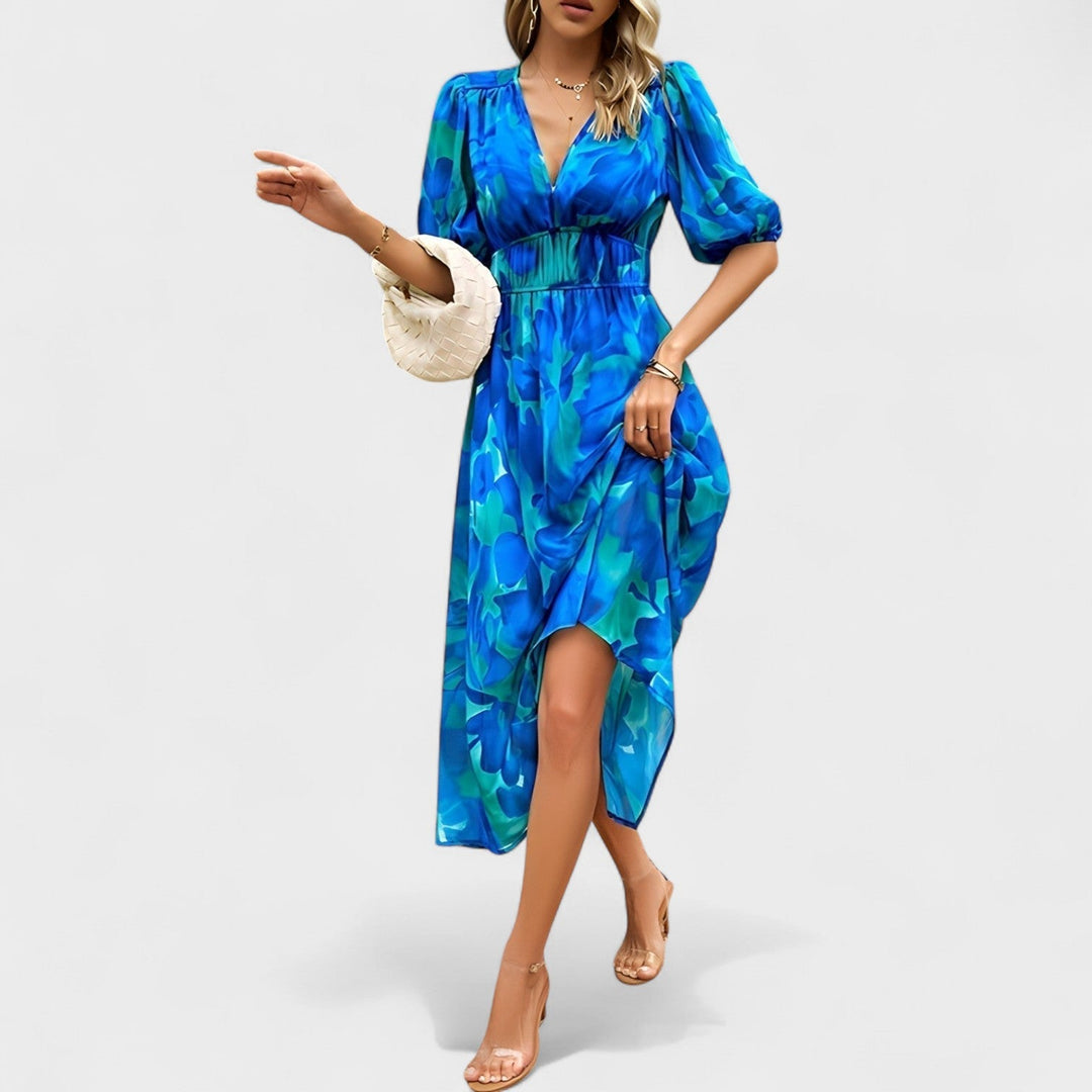 Olivia Sydney - Elegant Floral Midi Dress