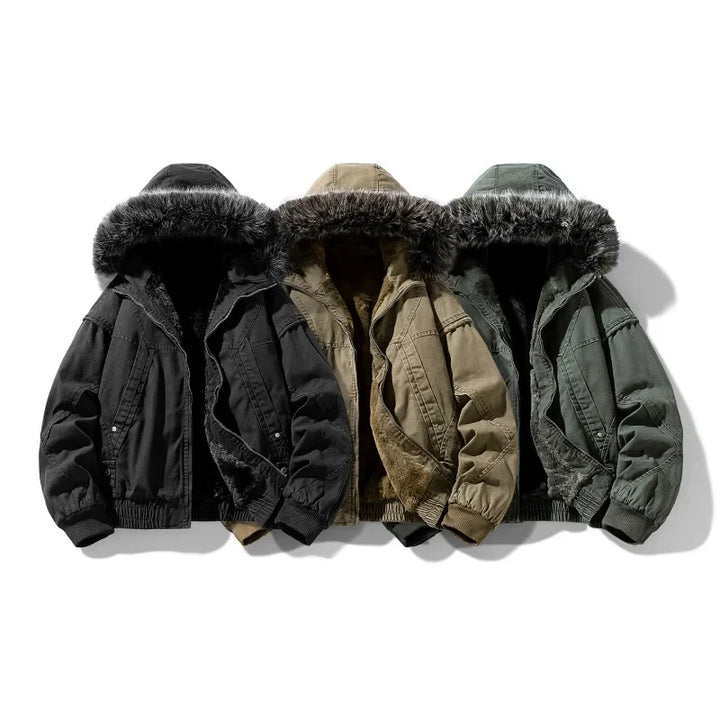 Olivia Sydney - Elegant Cargo Coat with Fleece Lining