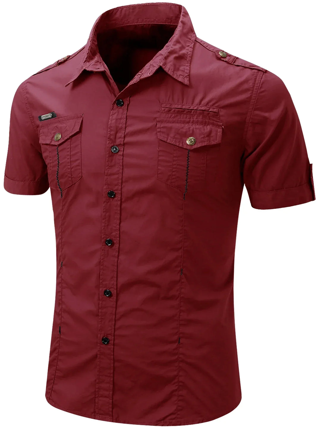 Olivia Sydney - Short Sleeve Cotton Cargo Shirt