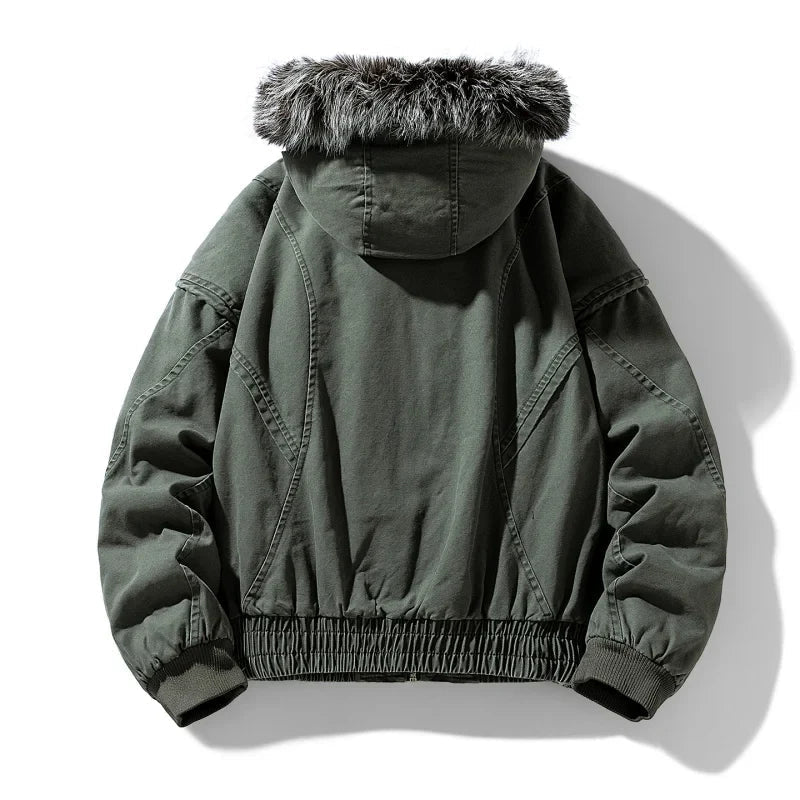 Olivia Sydney - Elegant Cargo Coat with Fleece Lining