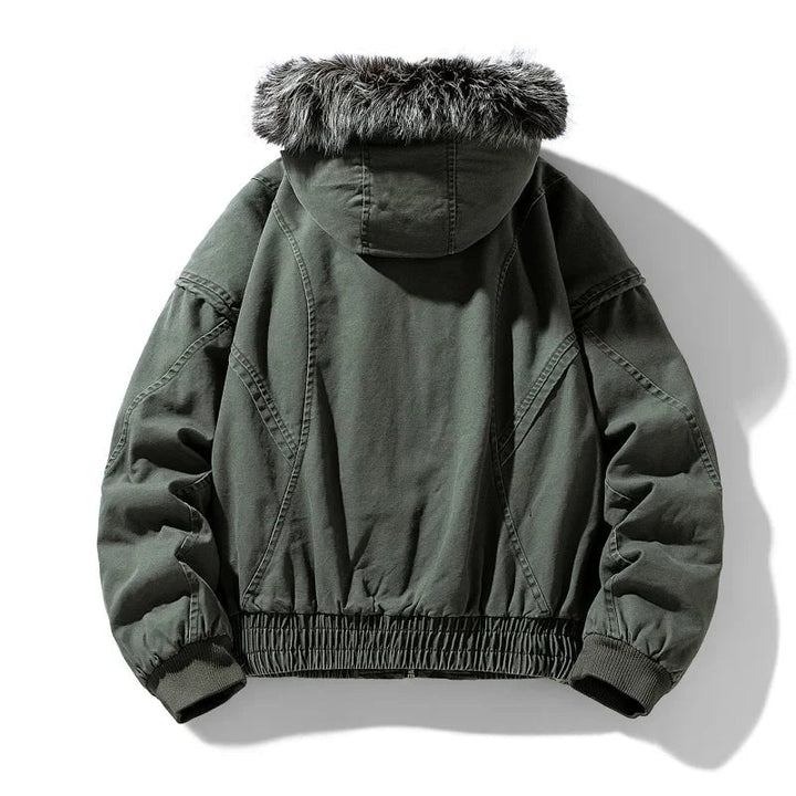 Olivia Sydney - Elegant Cargo Coat with Fleece Lining