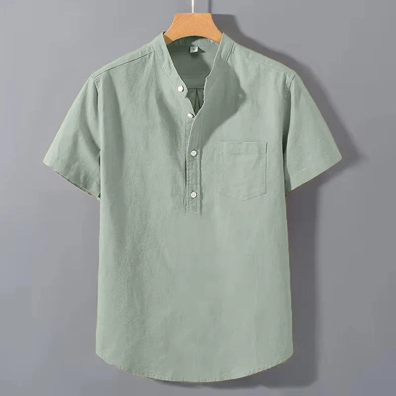 Olivia Sydney - Short Sleeve Cotton Shirt