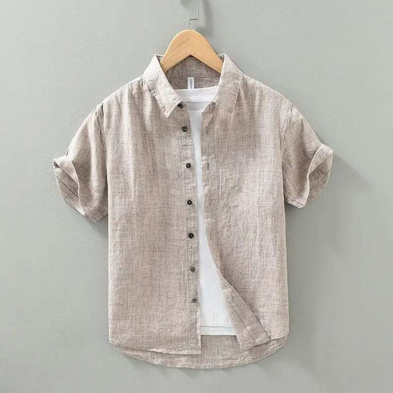 Olivia Sydney - Short Sleeve Linen Shirt