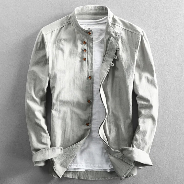 Olivia Sydney - Minimalist Japanese Collar Shirt