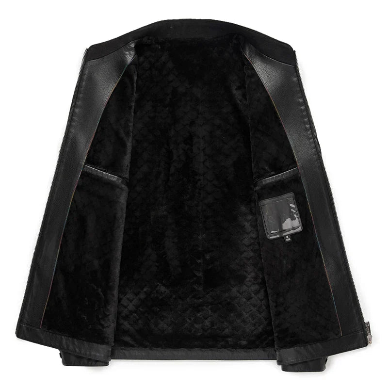 Olivia Sydney - Elegant Leather Coat for Men