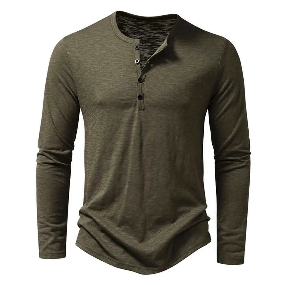 Olivia Sydney - Long Sleeve Cotton Polo Shirt