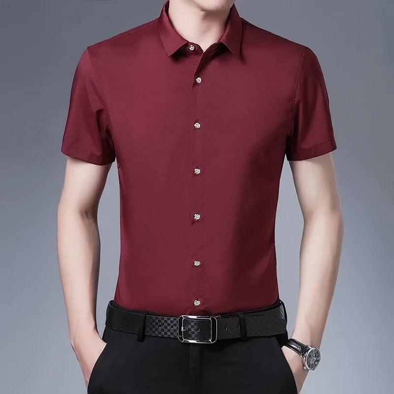 Olivia Sydney - Casual Short Sleeve Business Shirt