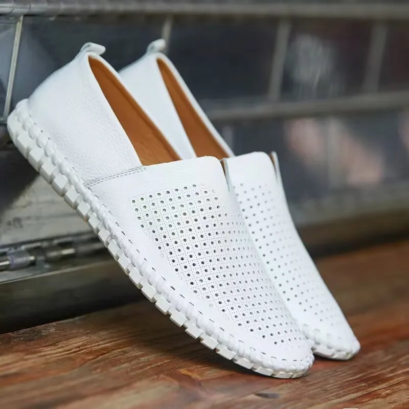 Olivia Sydney - Elegant and Breathable Leather Loafers
