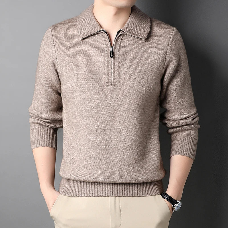 Olivia Sydney - Elegant Cashmere Sweater with Zipper