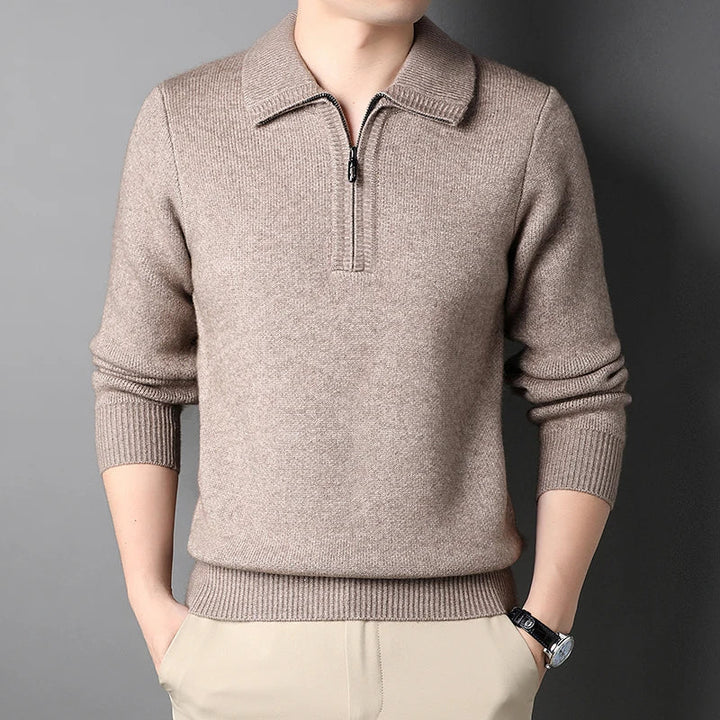 Olivia Sydney - Elegant Cashmere Sweater with Zipper