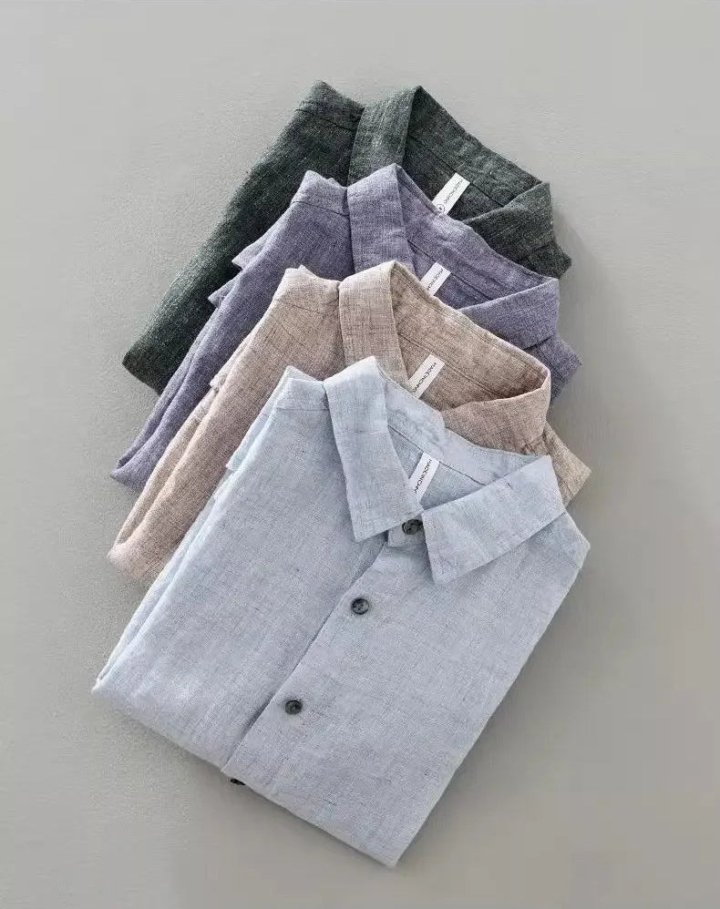 Olivia Sydney - Short Sleeve Linen Shirt