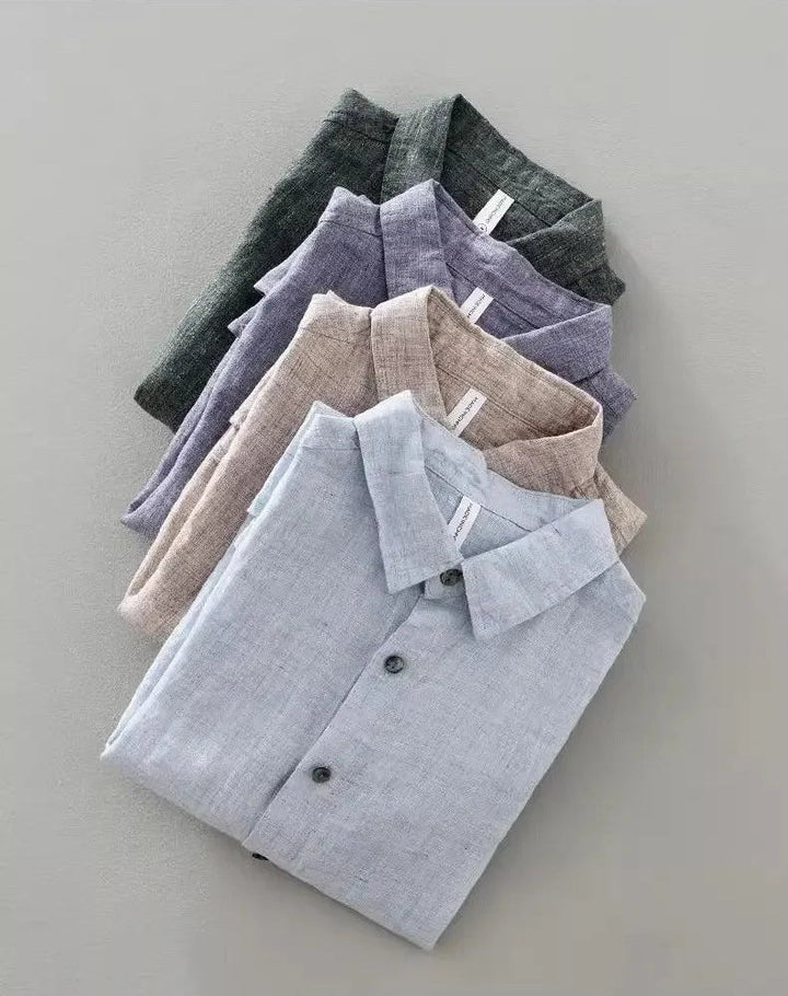 Olivia Sydney - Short Sleeve Linen Shirt