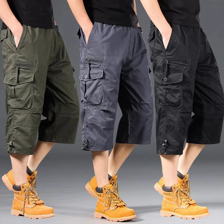 Olivia Sydney - Cotton Long Cargo Shorts