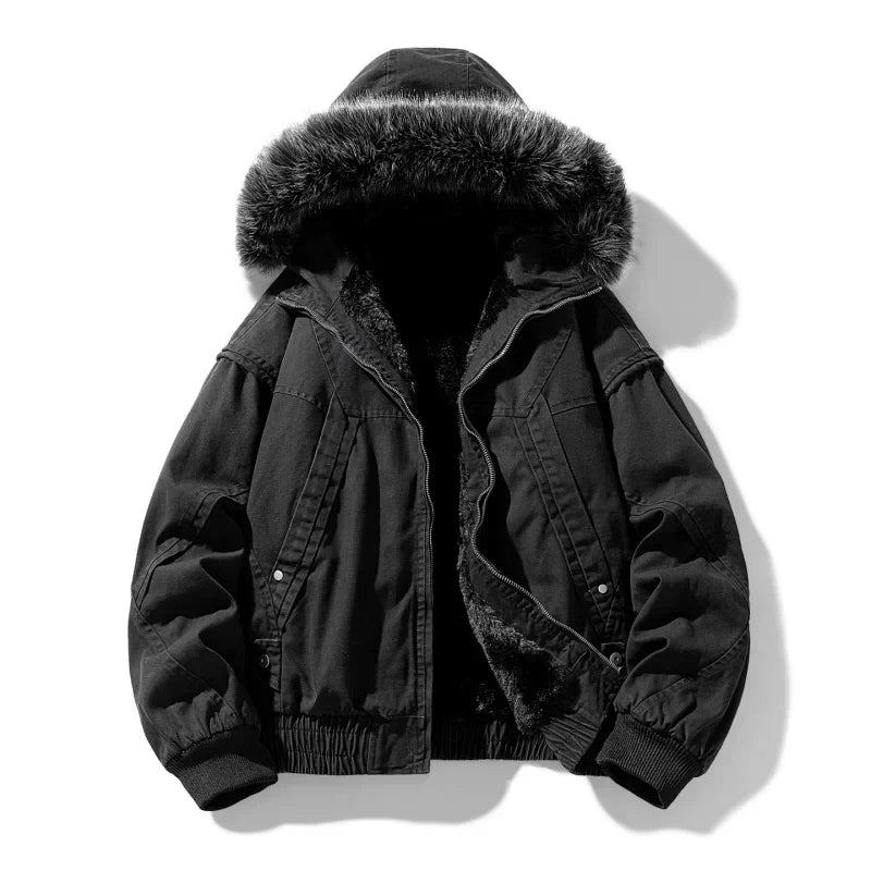 Olivia Sydney - Elegant Cargo Coat with Fleece Lining