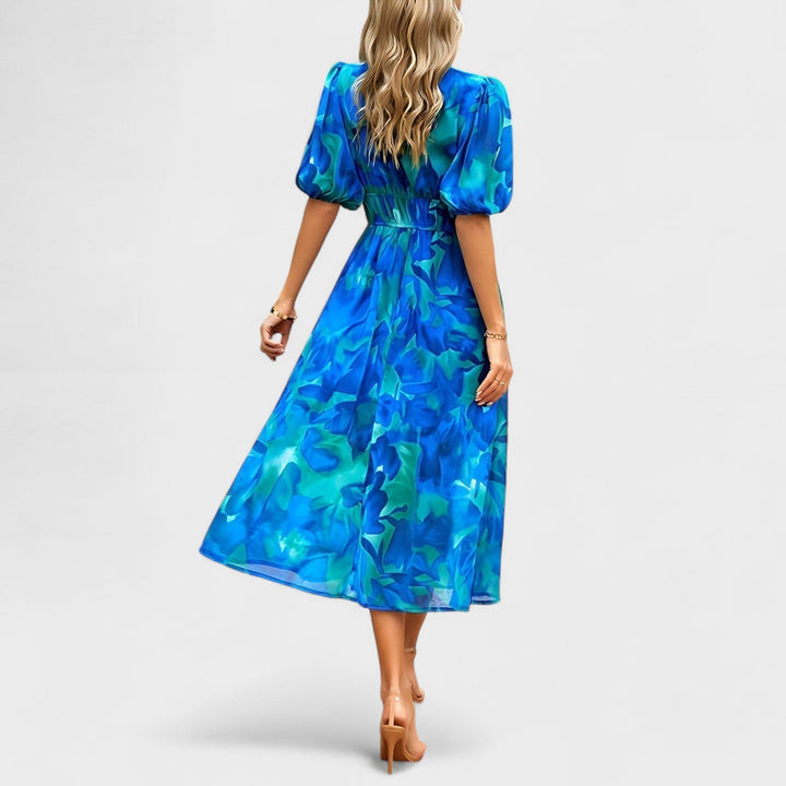Olivia Sydney - Elegant Floral Midi Dress