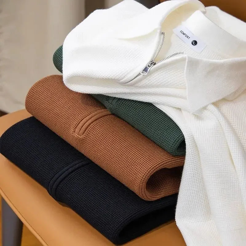 Olivia Sydney - Elegant Zip-Up Sweater for Men