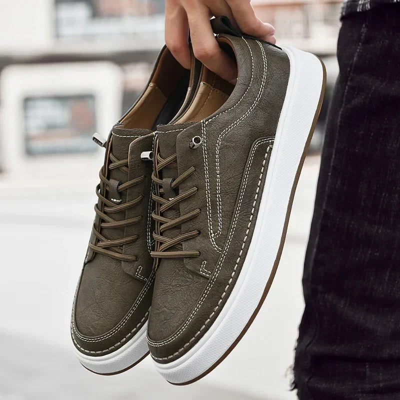 Olivia Sydney - Chic Leather Sneakers