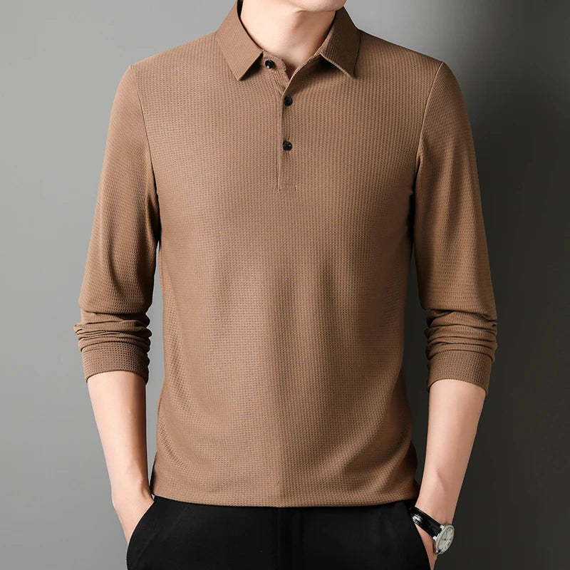 Olivia Sydney - Elegant Long Sleeve Polo Shirt
