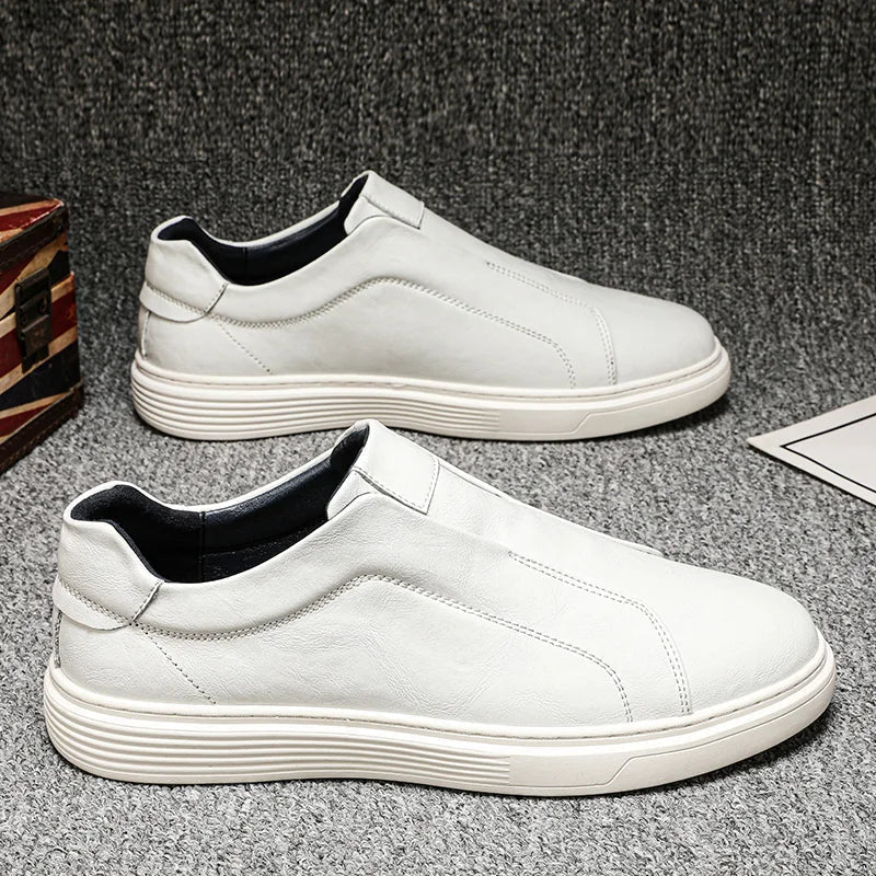 Olivia Sydney - Classic Leather Slip-On Shoes