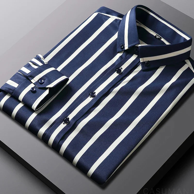 Olivia Sydney - Casual Striped Men's Shirt