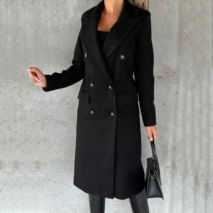 Olivia Sydney - Long Coat with Double Buttons