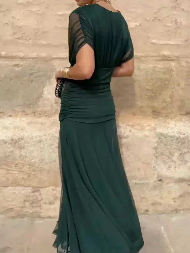 Olivia Sydney - Elegant V-neck Dress