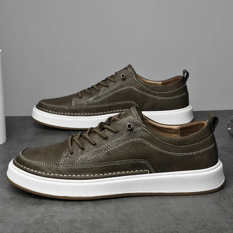 Olivia Sydney - Chic Leather Sneakers
