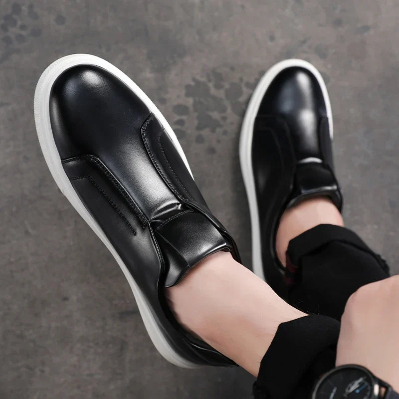 Olivia Sydney - Casual Leather Slip-Ons