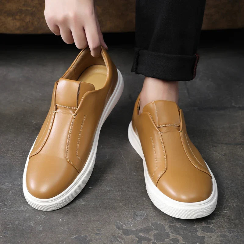 Olivia Sydney - Casual Leather Slip-Ons