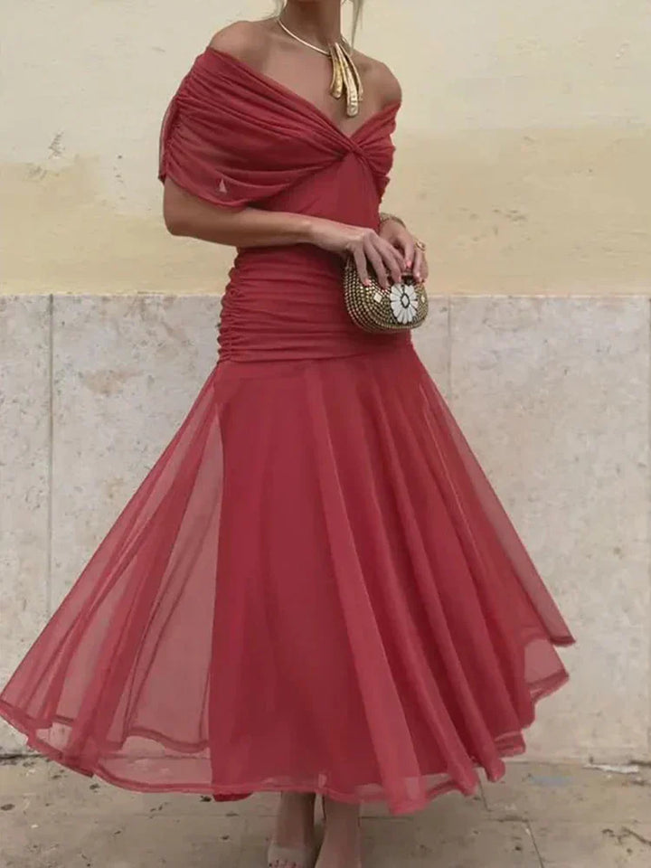 Olivia Sydney - Elegant V-neck Dress