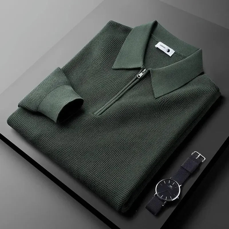 Olivia Sydney - Elegant Zip-Up Sweater for Men