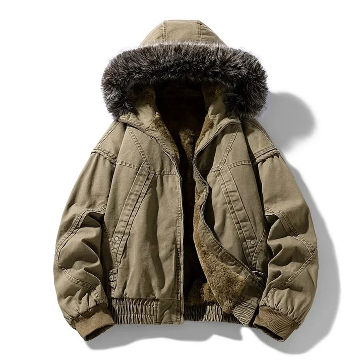 Olivia Sydney - Elegant Cargo Coat with Fleece Lining