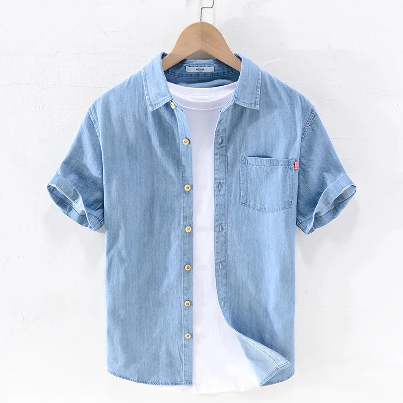 Olivia Sydney - Short Sleeve Denim Shirt
