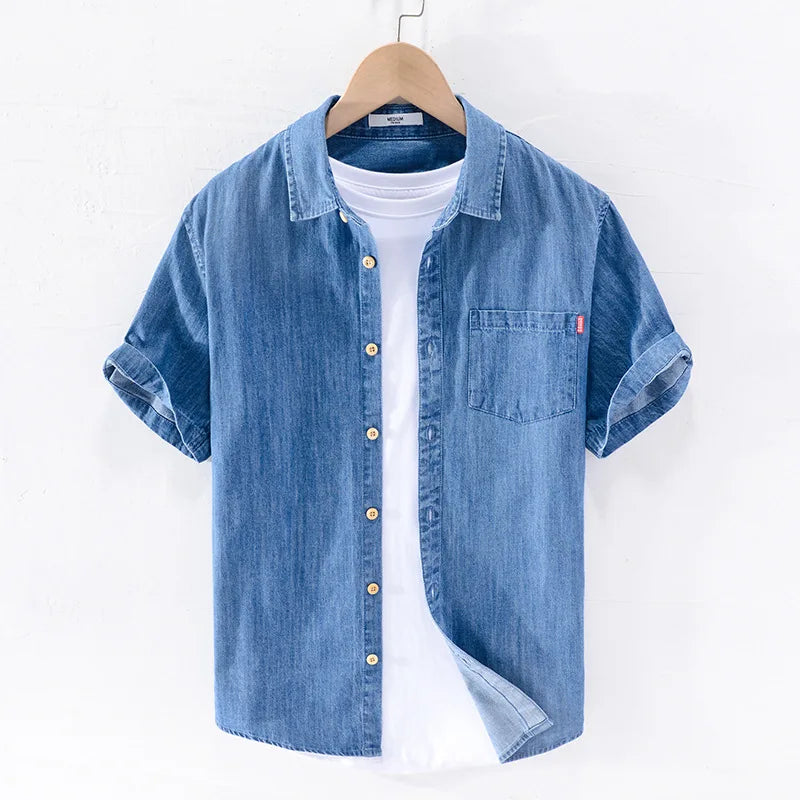 Olivia Sydney - Short Sleeve Denim Shirt