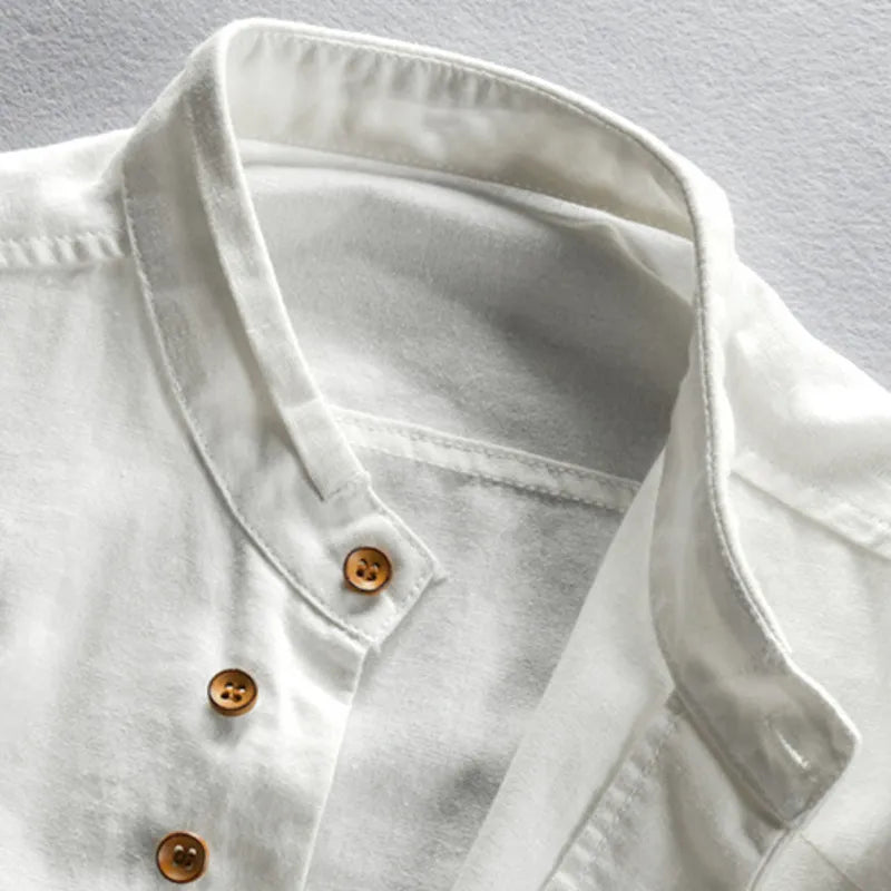 Olivia Sydney - Minimalist Japanese Collar Shirt